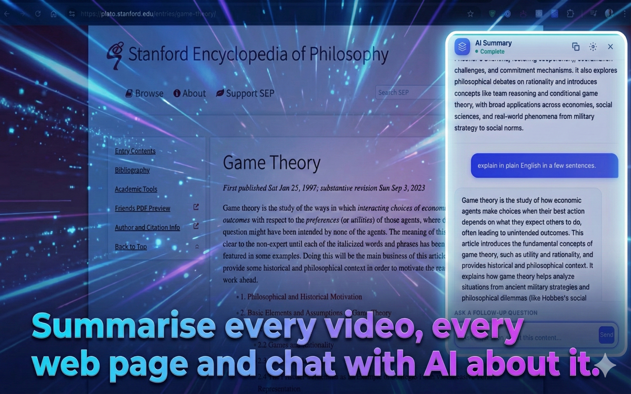 Web page summary screenshot